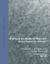 Porque un Nio es Nacido SATB choral sheet music cover